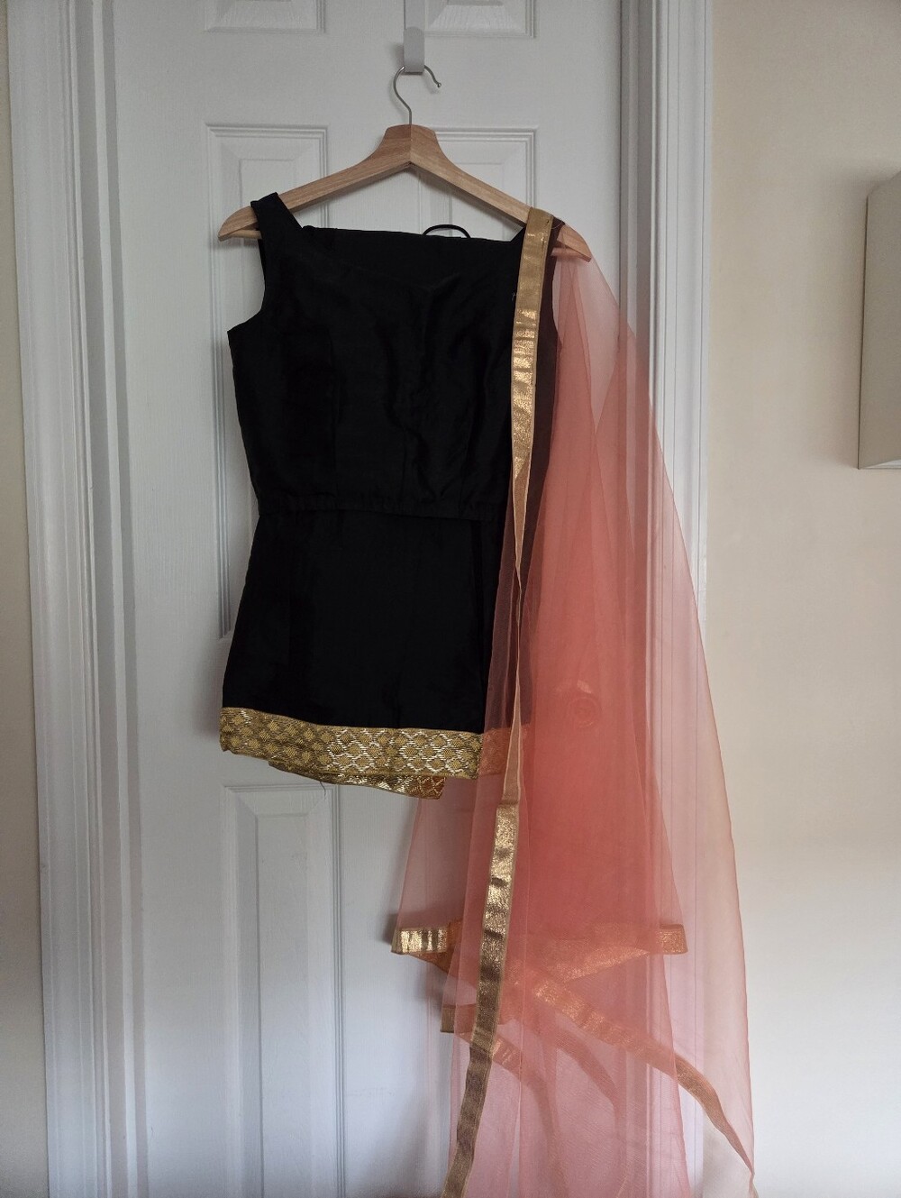 Black and Pink Lehenga